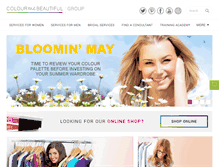Tablet Screenshot of colourmebeautiful.co.uk