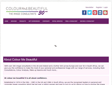 Tablet Screenshot of colourmebeautiful.co.za